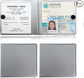 Kewucn 2 PCS Car Registration Insurance Holder, Essential Auto Card Glove Box Organizer, Vehicle Interior Accessories Perfect for Most Car, Truck, SUV (10.55''×4.8'', Gray)