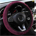 Car Accessories Steering Wheel Cover Non-Slip Fashionable Winter Little Velvet Without Inner Ring Plush Car Wheel Cover (Color : 9)