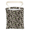 Car Trash Can, Cute Car Trash Bag, Hanging Car Organizer and Storage Bag, Trash Bin for Car Accessories, Vehicle, Travelling, Camping Black Green Leopard