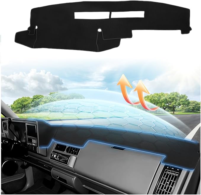 CARTIST Dash Cover for Chevy Chevrolet Silverado/GMC Sierra C1500 C2500 C3500 K1500 K2500 K3500 1988-1994,1992-1994 GMC Yukon/Chevy Blazer Suburban Dashboard Cover Mat Non-Slip