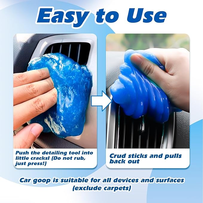 x xotic tech Car Cleaning Gel for Car Detailing Putty Interior Cleaner Slime Auto Detail Tools Supplies Accessories Valentines Day Gifts for Him Her Men Women Stocking Stuffers Blue