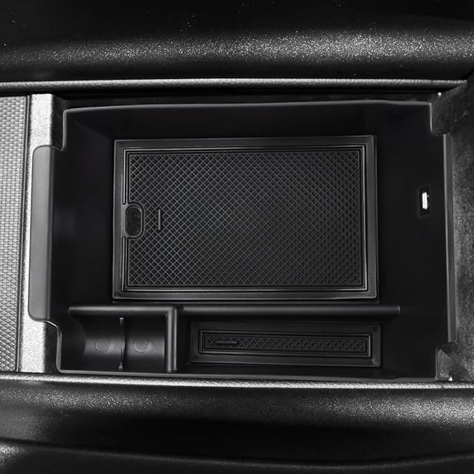 MARCHFA Center Console Organizer Compatible for 2020-2023 2024 2025 2026 Benz GLE 350 450 W167 53 AMG Accessories Armrest Tray Organizer Insert Storage Box for GLS 450 2020 2021 2022 (Black)