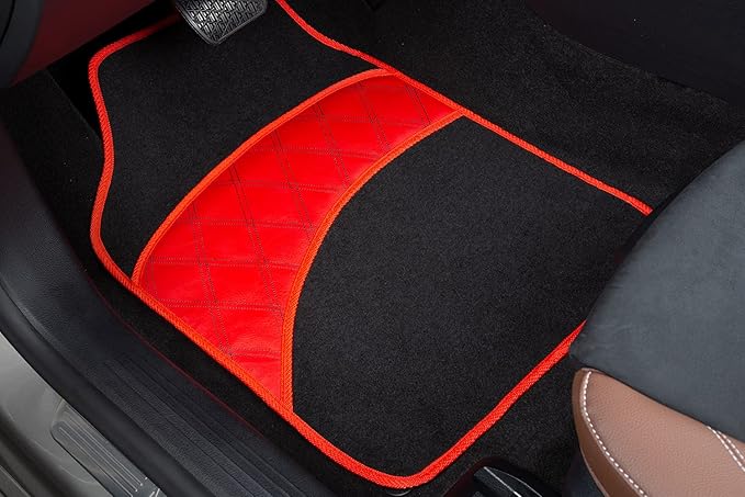 COLINOO 4 Pcs Car Floor Mats All Weather Universal Fit Car Mats Full Set for Car SUV Van & Truck
