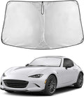 EcoNour Windshield Sun Shade Compatible for Mazda MX-5 Miata 2016–2025 | Convertible Front Window Sunshade | Foldable Sun Visor Cover | UV & Heat Blocking Protection
