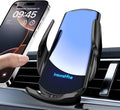 Wireless Car Charger, MAX 15W Fast Charging Auto Clamping, Sensing Phone Holder Mount, fit for iPhone 16 15 14 13 12 Pro Max Xs X, Samsung Galaxy S24 Ultra S23 S22 S21 S20 Note20 (2-Black)