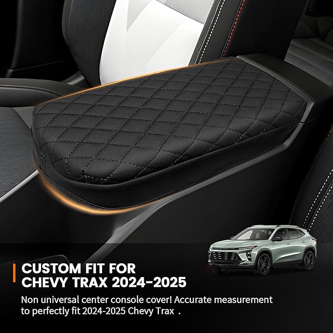 Car Center Console Cover Armrest Cover for 2024 2025 2026 Chevy Trax, Armrest Cover Center Console Pad Interior Accessories Car Armrest Seat Box Cover Protector