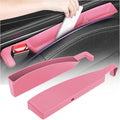 2PCS Car Seat Gap Filler Organizer with Charging Opening,Multifunctional Car Gap Filler Stop Things from Dropping,Universal Car Accessories Car Seat Storage Box (Carbon Pink)