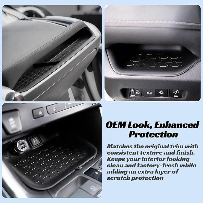 CARFIB Center Console Storage Organizer Tray Fit for Toyota RAV4 2025 2024 2023 2022 2021 2020 2019 Glove Box Organizer Tray Interior Insert Accessories 3PCS