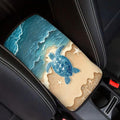 Cute Turtle Car Console Covers Armrest Console Cover Soft Car Center Console Cover Accessories Protect from Pet Claws Universal Cars Interior Accessories Decoration