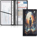 Galaxy Space Astronaut Car Registration and Insurance Holder Vehicle Glove Box Organizer Car Accessories Wallet Case for Women Men 202a4744