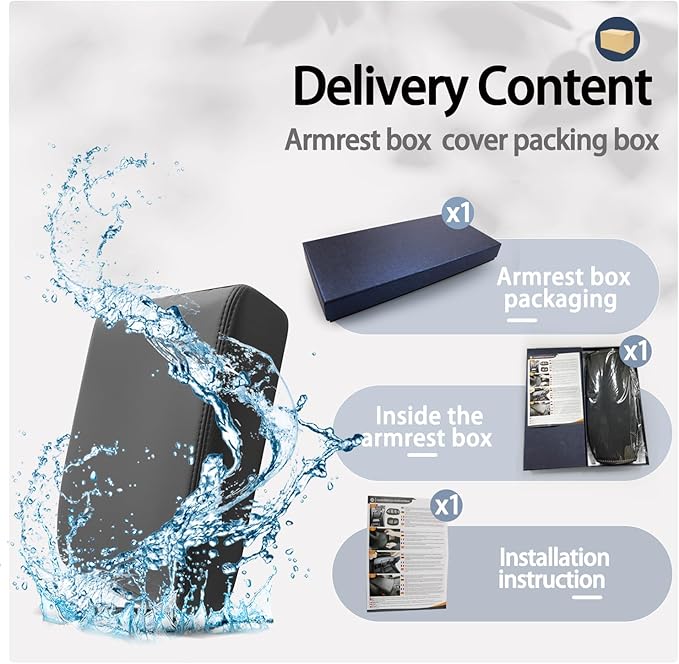 SHAOHAO for 2025 2026 Toyota 4Runner Center Console Cover for 2025 2026 Toyota 4Runner Accessories Armrest Cover Soft Comfy Pad 4Runner 2025 2026 Middle Console Lid Protector