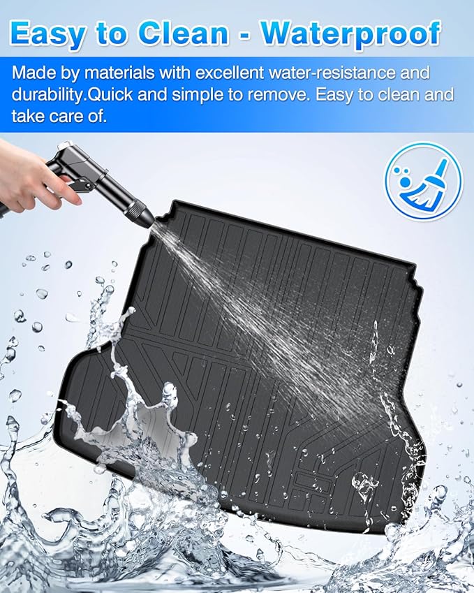 Cartist Floor mats & Cargo Liner Fit for 2019-2024 Kia Forte丨S | EX | FE | LX | LXS | GT | GT-Line丨All Weather Floor Liner for Forte Accessories, Heavy Duty TPE Waterproof