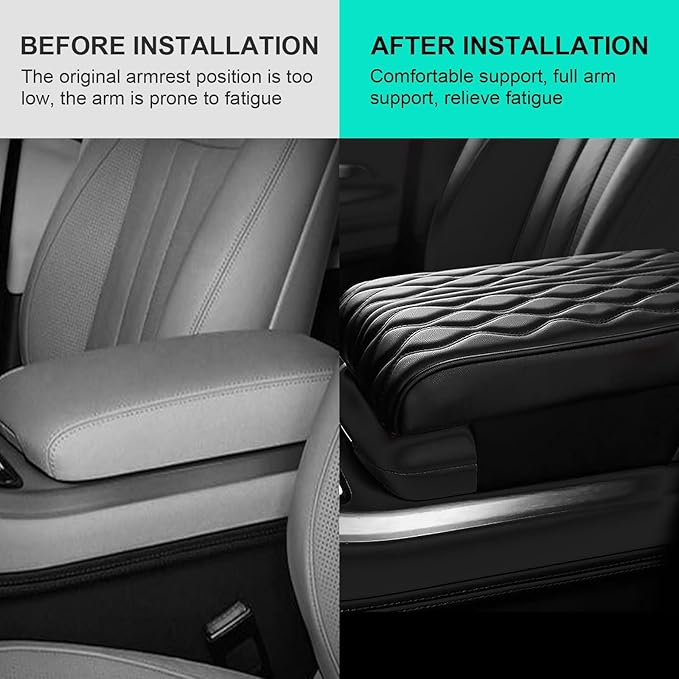 Car Armrest Pad for Mercedes Benz S Class S500 S580 S580e Waterproof Center Console Pad Car Armrest Seat Box Cover Protector Universal Arm Rest Cushion Pads,G