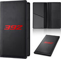 Leather Car Registration and Insurance Cards Holder Compatible with Dodge Challenger Durango SRT 392 Cars, Vehicle Glove Box Car Organizer with Magnetic Shut, Documents License for 392 Owners