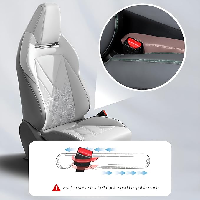 Mandark Car Seat Gap Filler, 2PCS Leather Vehicle Gap Stopper to Fill Between Seat and Console, Automotive Crevice Plug Blocker Accessories from Dropping, Universal for SUV, Sedan, Truck (Pink)