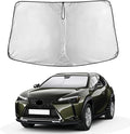 EcoNour Windshield Sun Shade Compatible for Lexus UX 2019-2026 Front Window Sunshade Foldable Sun Visor UV & Heat Blocking Protection