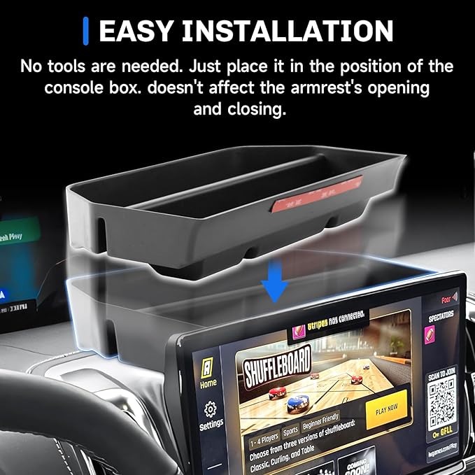 SXCY for 2025 2026 Ford Expedition Dashboard Organizer Tray for 2025 2026 Ford Expedition Accessories Screen Back Tray 2025 2026 Expedition Behind Dash Console Organizer