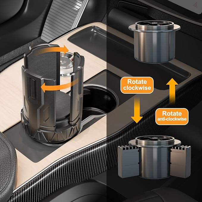 Car Cup Holder Expander, Adjustable Cup Holder Expander for Car, for Large Yeti, Nalgene, Owala Tumbler & Mugs. Car Holder Insert Accessories (1 Pack)