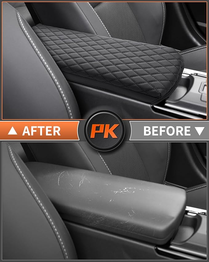 Shademax Custom for 2023 2024 2025 2026 Toyota Prius Center Console Cover Armrest Cover Cushion Pad Cover 2025 Prius XW60 5th Accessories Middle Console Arm Rest Protector PU Leather Anti-Scratch
