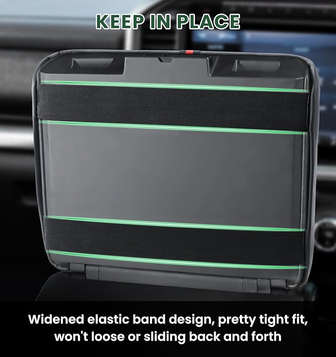 Center Console Cover for 2021-2025 Ford F150 Truck Interior Accessories, 2022-2025 F150 Lightning Armrest Middle Console Cover Anti-Scratch Protector Cushion Pad (Only for Work Surface Console)