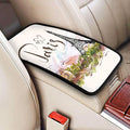 OLIEYFU Paris Eiffel Tower Auto Center Console Cover Universal Car Armrest Pad Waterproof Women Men Automotive Interior Accessories for Most Vehicle SUV