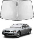 EcoNour Windshield Sunshade for BMW 7 Series E65 2001–2008 | Custom Fit Front Window Sun Shade | Blocks Harmful UV Rays & Reduces Heat | Foldable Sun Visor with Storage Pouch