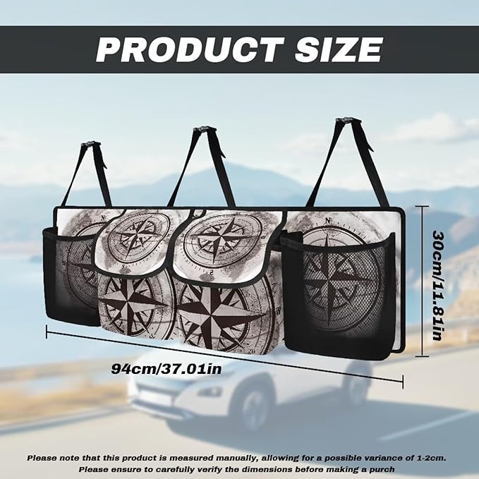 Speedometer Car Trunk Organizer with Lid Collapsible Cargo Bag Large Capacity Car Organizer Car Storage Bag with Extra Storage Space for SUVs,Trucks,Vans