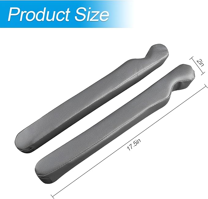 Mandark Car Seat Gap Filler, 2PCS Leather Vehicle Gap Stopper to Fill Between Seat and Console, Automotive Crevice Plug Blocker Accessories from Dropping, Universal for SUV, Sedan, Truck (Dark Blue)