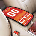 Custom Tampa Bay Car Armrest Covers Personalized Football Style with Name Number Customized Auto Center Console Pad Car Handrail Box Cushion for Most Vehicle Decor Accessories, Fans Gift