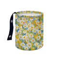 White Daisy Car Garbage Trash Can Foldable Waste Basket Container Bag Bin Portable Cup Holder Organizer with Strap Universal Car Interior Accessories for Fit Most Cars, SUVs, Trucks