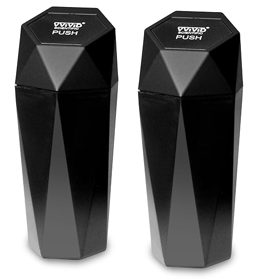 VViViD Mini Car Trash Bin, Pack of 2, Slot into Cup Holders, Center Console, Free-Standing Home, Office