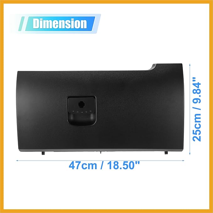 Dash Glove Box Door Lid Cover for Volkswagen Beetle 2006-2010 Glove Compartment Lid No.1C1880247R Black Replacement