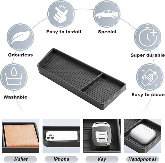 SKTU for 2024 2025 2026 Dodge Charger Dashboard Storage Box for 2024 2025 2026 Dodge Charger Daytona Dashboard Organizer 2024 2025 2026 Charger Accessories Charger Daytona Storage Box-Durable