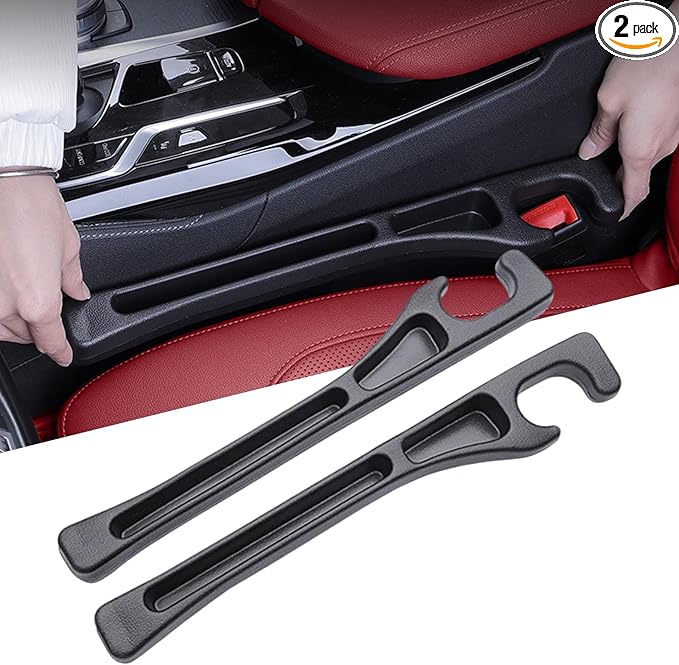 No Drop Seat Guard, Car Seat Gap Filler, Car Gap Filler Organizer, Universal Drop Seat Guards for Cars, Car Accessories Interior Prevent Stop Cellphone Wallet Keys Coins and Card from Dropping