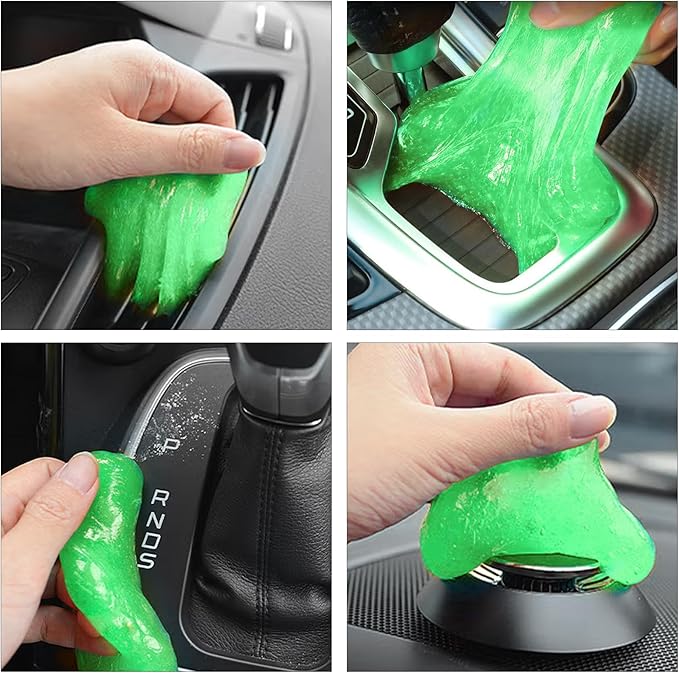Magshion Car Cleaning Gel Dust Cleaning Gel for Car Vent, 3 Pack Auto Detailing Tools Home Office Detailing Jelly Keyboard Cleaner for Dust and Debris Removal (Multicolor)