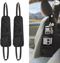 QUICTO 2PCS Car Seat Storage Hanging Bag, Multi-Pocket Seat Side Organizer, Multifunctional Mesh Net Pocket, Can Hold Mobile Phone, Wallet, Glasses, Suitable for Cars, SUVs, Trucks
