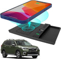Wireless Charger for Subaru Forester 2024 2023 2019 2020 2021 2022,for Subaru Crosstrek Accessories 2018-2023,for Subaru Impreza 2017-2023 Center Console Organizer Wireless Charging