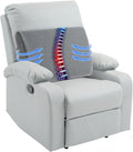 HOMBYS Lumbar Support Pillow for Recliner Chair, Memory Foam Back Support Cushion for Elderly,Extra Large Lumbar Support Pillow,Thick Backrest for Home Reading (Grey, 20“x13.5"x5")