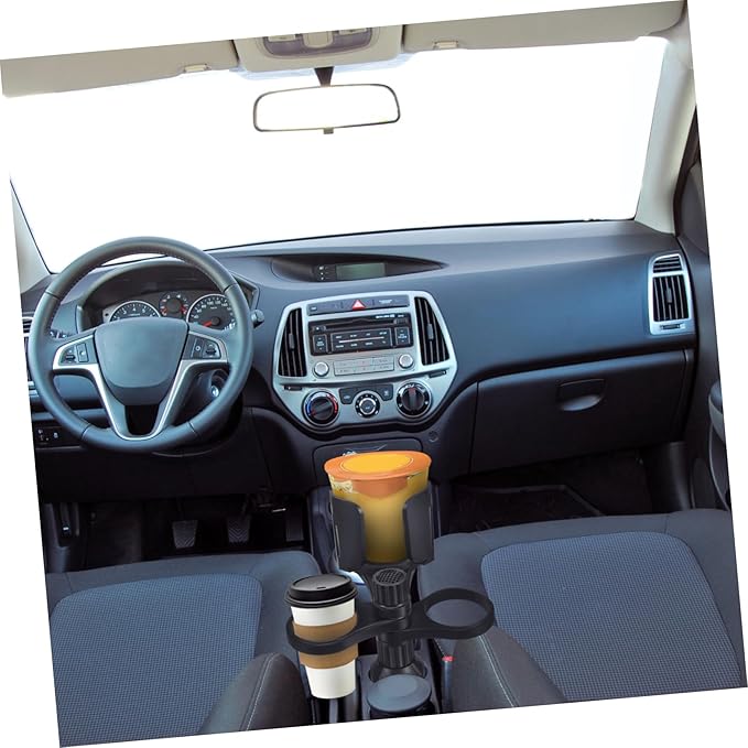 Cabilock Rotating Car Cup Holder Expander Storage Adjustable Drink Holder for Travel Compatible Most Vehicle Types