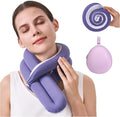 KPNEOL Travel Pillow, Neck Pillow – Ergonomic Memory Foam Pillow for Airplane, Adjustable & Ultra-Lightweight with Dual-Sided Fabric for Flight, Car, and Office Use, Purple