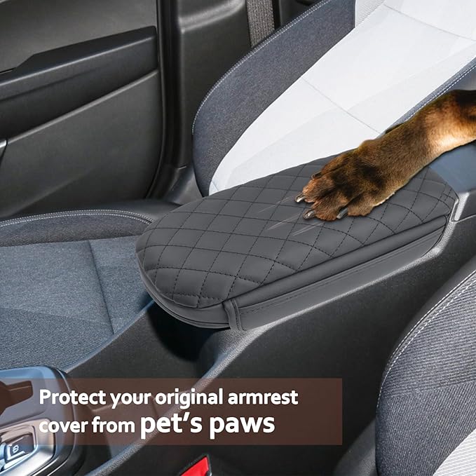 SKTU 2024 2025 2026 Chevy Trax Center Console Cover for 2024 2025 2026 Chevrolet Trax Armrest Cover 2024 2025 2026 Chevy Trax Accessories 2024-2026 Chevy Trax Center Console Soft Cushion with Pockets