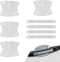 8PCS Bling Car Door Handle Protector, Crystal Rhinestone Car Door Protector, Bling Door Bowl Protective Sticker, Anti-Scratch Auto Protection Accessories, Universal for Most Car, SUV, Truck