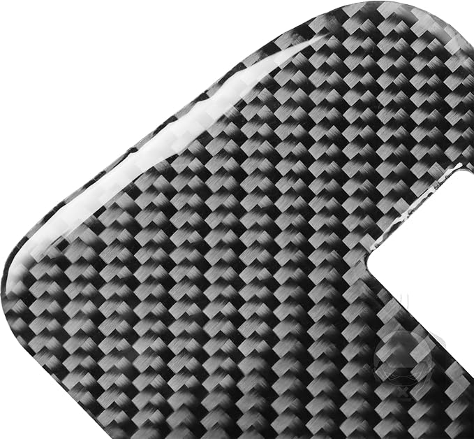 NVCNX Real Premium Carbon Fiber for Chrysler 300 Accessories 2015-2023 2016 2017 2018 2019 2020 2021 2022 S/C/Limited/Touring Car Rear USB Charging Port Panel Cover Interior Trim 2PCs, for 0 Button