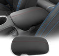 CDEFG for Ford Mustang 2024-2025 2026 Center Console Cover Armrest Box Cover for Mustang Accessories Console Arm Rest Protector Red Line
