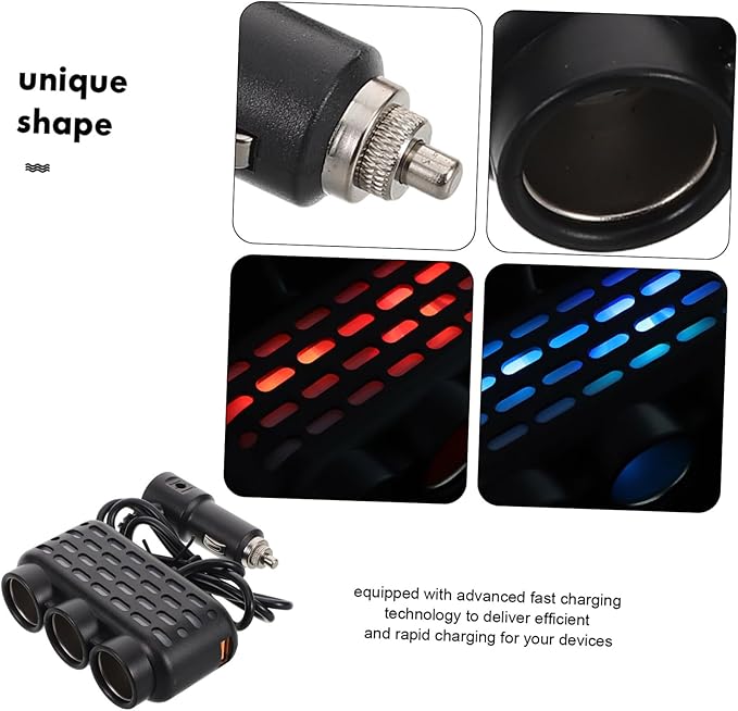 Multi Ports Car Charger Car Adapter Universal Vehicle Charger for Men Truck Accessories