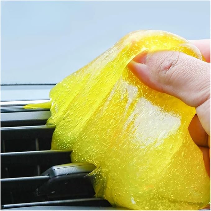 Car Cleaning Gel - Reusable Slime for Air Vents, Dashboards, Laptops, Keyboards, and More - Interior & Dirt Remover Tool(Green 1PC)