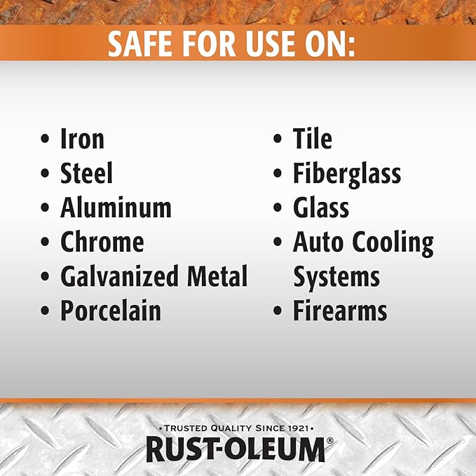 Rust-Oleum Rust Dissolver Trigger Spray Gel | Heavy-Duty Corrosion Remover for Metal Tools, Cars, Bikes, Grills, Bolts, Firearms & More | 32 oz | 6 Pack