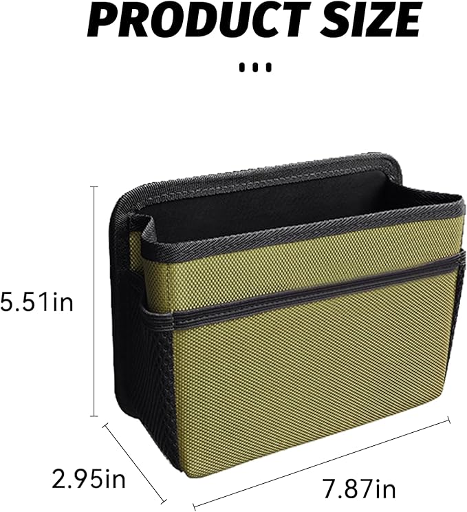 Car Trash Can, Foldable Mini Vehicle Trash Bin Garbage Organizer Holder, Waterproof Hanging Mini Auto Dustbin Accessories Storage Container for Vans, SUVs (military green)