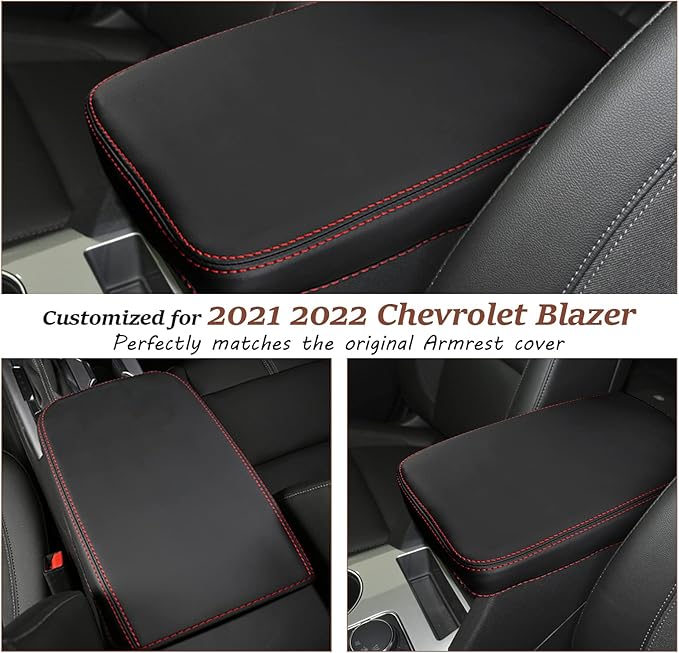 SKTU 2021-2026 Chevy Blazer Center Console Cover 2024 2025 2026 Chevy Blazer Armrest Cover 2024 2025 2026 Chevy Blazer Accessories Seat Box Cover Protector 2024 2025 2026 Blazer Center Console Cushion