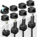 12Pack Magnetic Cable Clips - Cord Holder - Cord Organizer for Desk - Magnetic Cord Organizer, Adhesive Wire Holder Keeper Organizer for Desk, Nightstand, Phone Charger, Computer, Home, Office, Car